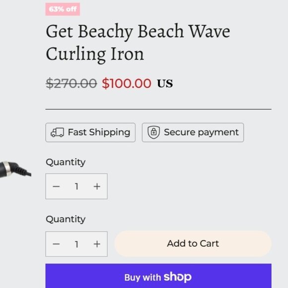 Professional Grade Waver & Curling Iron – 2" Ceramic - 450°F - Picture 4 of 15